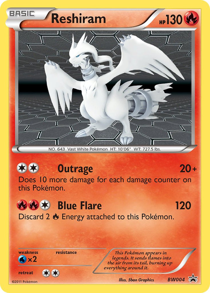 Reshiram (BW004) [Black & White: Black Star Promos] Pokémon