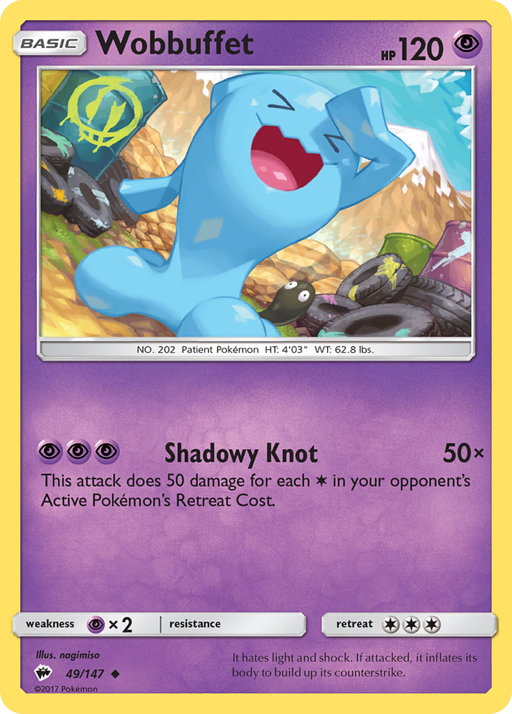Wobbuffet (49/147) [Sun & Moon: Burning Shadows] Pokémon