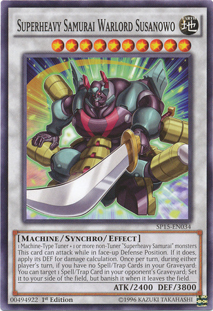 Superheavy Samurai Warlord Susanowo [SP15-EN034] Common Yu-Gi-Oh!
