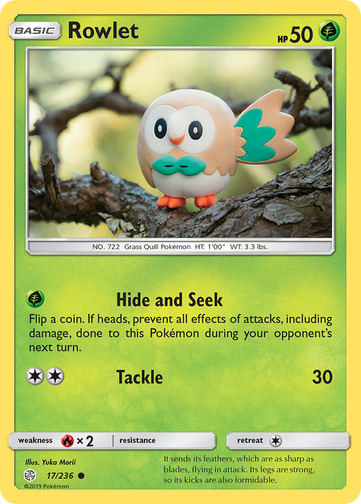 Rowlet (17/236) [Sun & Moon: Cosmic Eclipse] Pokémon