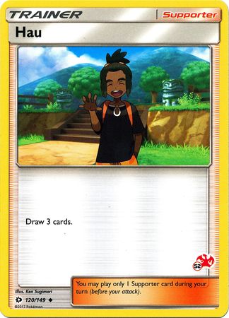 Hau (120/149) (Charizard Stamp #52) [Battle Academy 2020] Pokémon