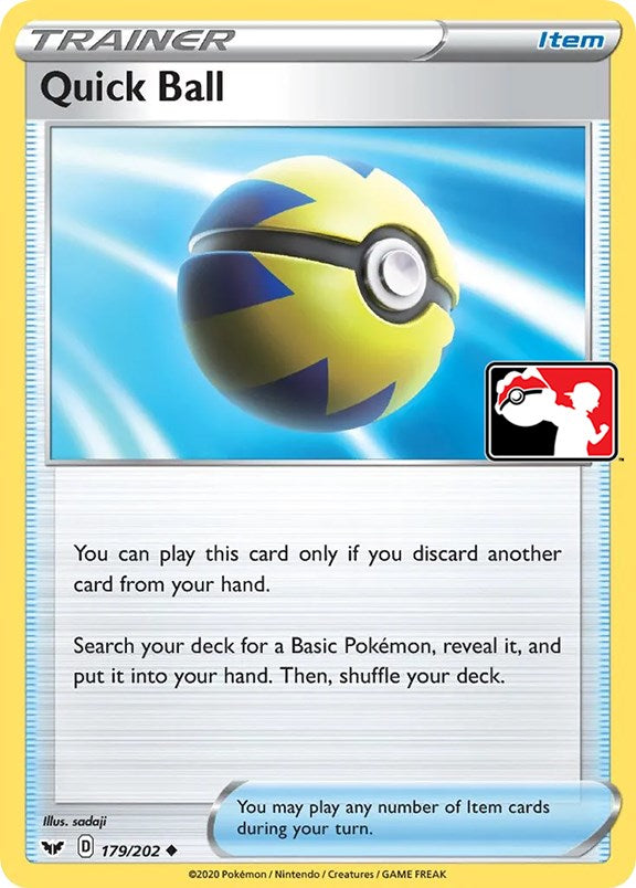 Quick Ball (179/202) [Prize Pack Series One] Pokémon