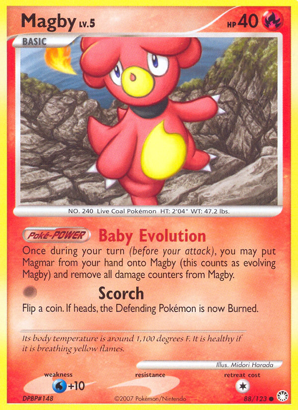 Magby (88/123) [Diamond & Pearl: Mysterious Treasures] Pokémon