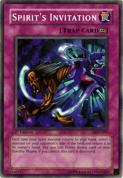 Spirit's Invitation [LOD-095] Common Yu-Gi-Oh!