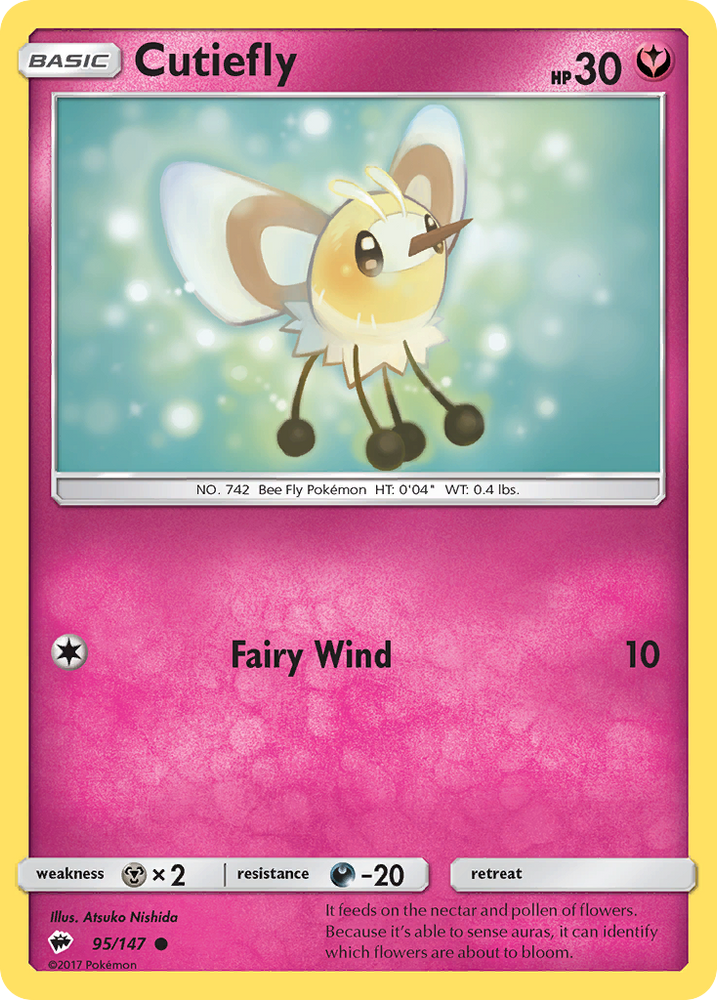 Cutiefly (95/147) [Sun & Moon: Burning Shadows] Pokémon