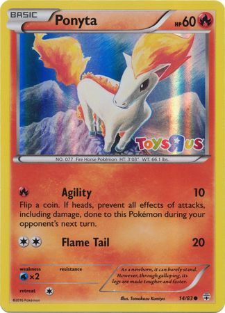 Ponyta (14/83) (Toys R Us Promo) [XY: Generations] Pokémon