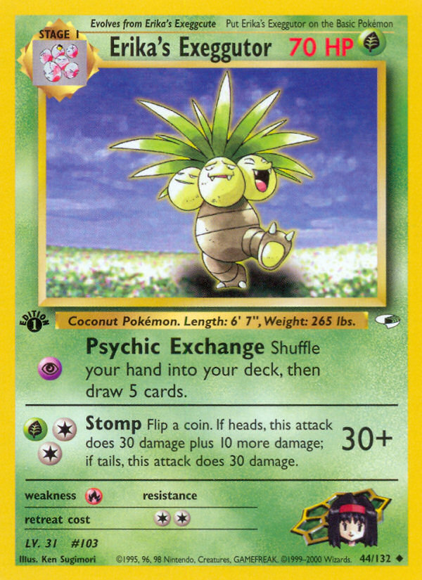 Erika's Exeggutor (44/132) [Gym Heroes 1st Edition] Pokémon