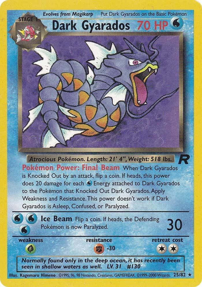 Dark Gyarados (25/82) [Team Rocket Unlimited] Pokémon