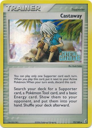 Castaway (72/100) (Stamped) [EX: Crystal Guardians] Pokémon