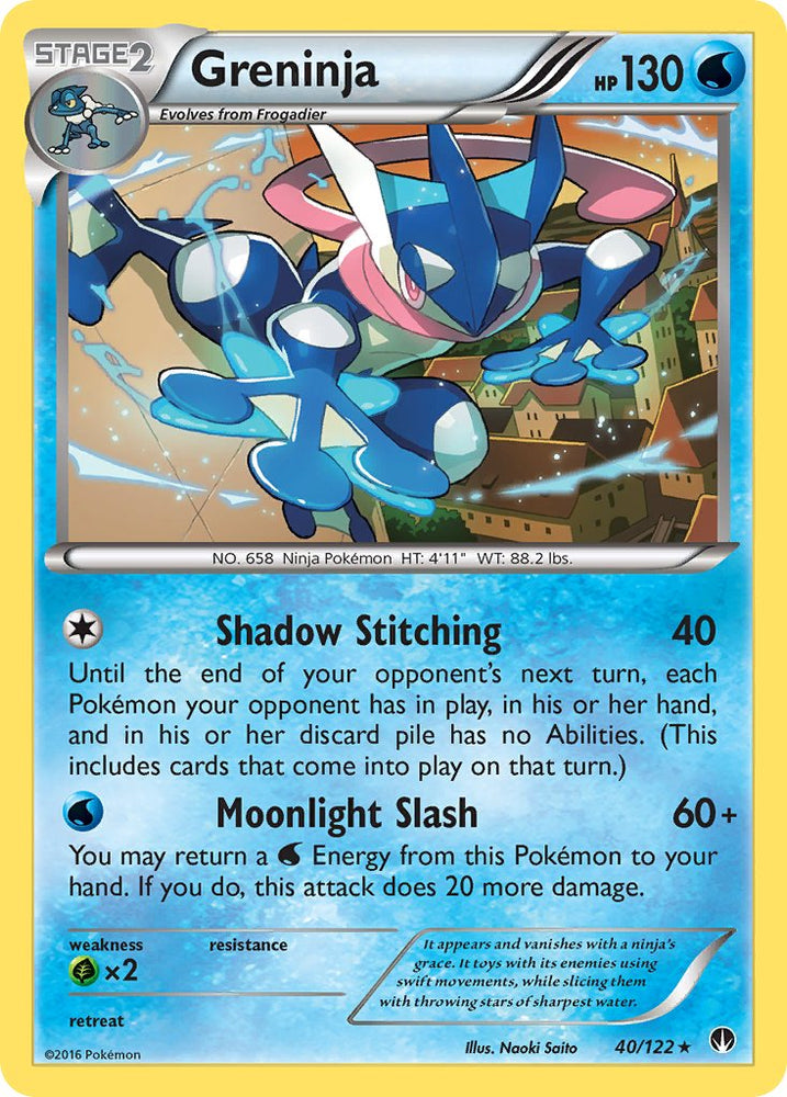 Greninja (40/122) (Theme Deck Exclusive) [XY: BREAKpoint] Pokémon