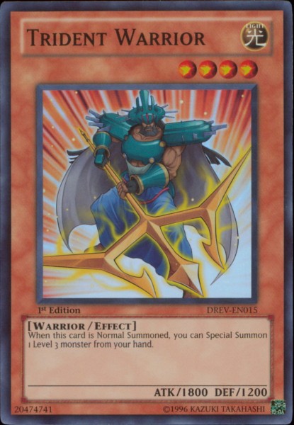 Trident Warrior [DREV-EN015] Super Rare Yu-Gi-Oh!