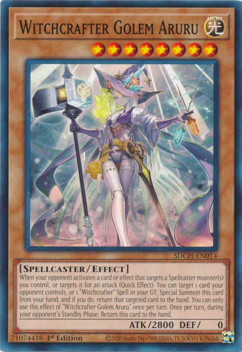 Witchcrafter Golem Aruru [SDCH-EN014] Common Yu-Gi-Oh!