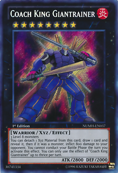 Coach King Giantrainer [NUMH-EN037] Secret Rare Yu-Gi-Oh!