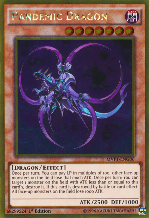 Pandemic Dragon [MVP1-ENG06] Gold Rare Yu-Gi-Oh!