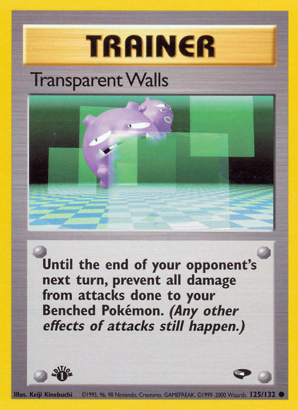 Transparent Walls (125/132) [Gym Challenge 1st Edition] Pokémon
