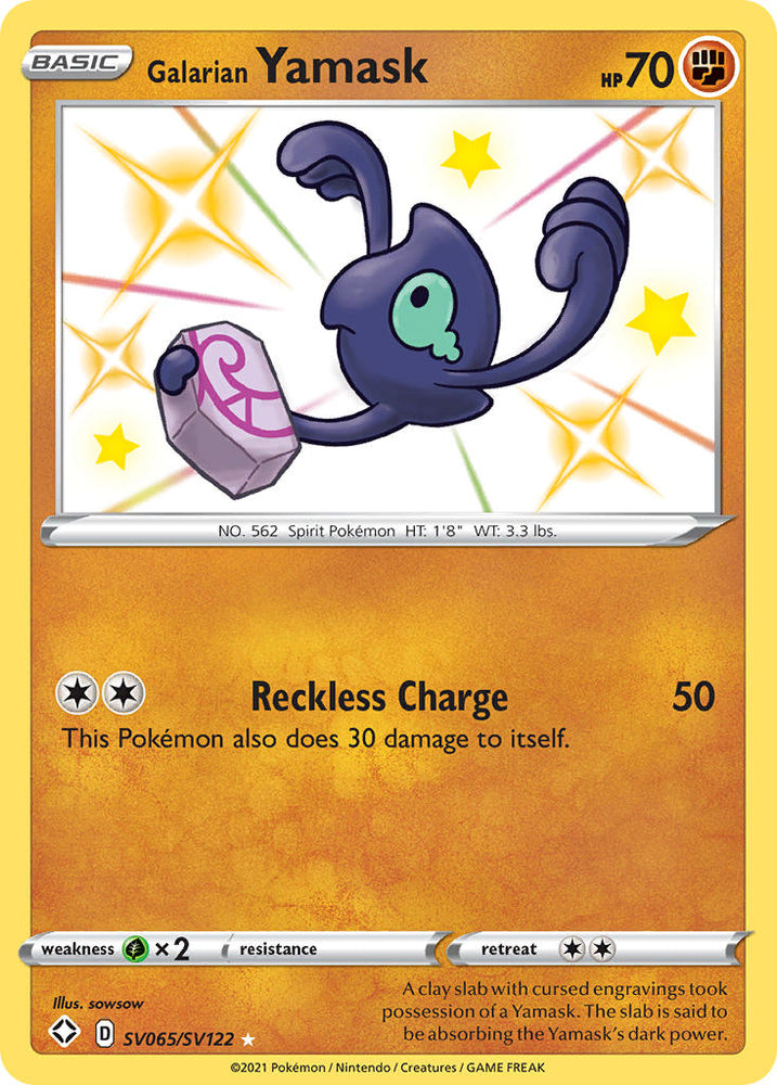 Galarian Yamask (SV065/SV122) [Sword & Shield: Shining Fates] Pokémon