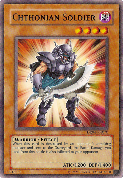 Chthonian Soldier [DR04-EN070] Common Yu-Gi-Oh!