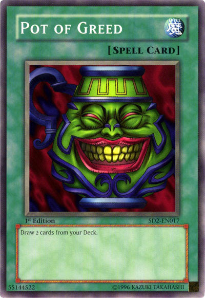 Pot of Greed [SD2-EN017] Common Yu-Gi-Oh!
