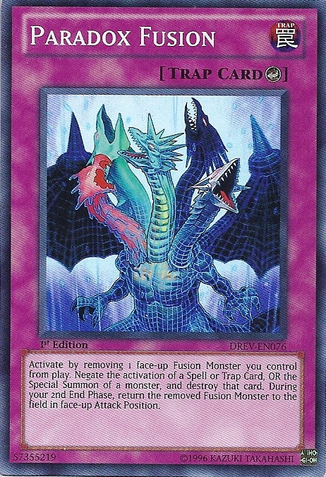 Paradox Fusion [DREV-EN076] Super Rare Yu-Gi-Oh!