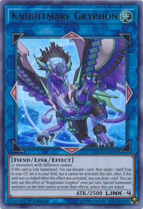 Knightmare Gryphon [MP19-EN029] Ultra Rare Yu-Gi-Oh!