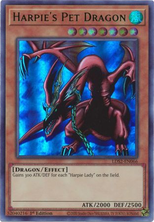 Harpie's Pet Dragon (Green) [LDS2-EN066] Ultra Rare Yu-Gi-Oh!