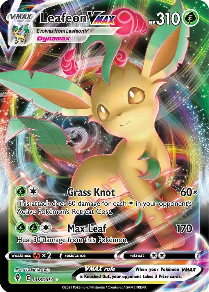 Leafeon VMAX (008/203) [Sword & Shield: Evolving Skies] Pokémon
