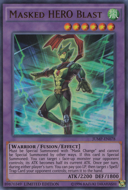 Masked HERO Blast [JUMP-EN078] Ultra Rare Yu-Gi-Oh!