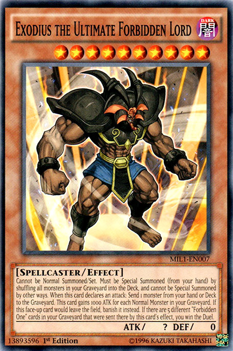 Exodius the Ultimate Forbidden Lord [MIL1-EN007] Common Yu-Gi-Oh!
