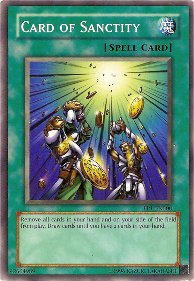 Card of Sanctity (Kids WB Duel of Destiny Promo) [EP1-EN000] Common Yu-Gi-Oh!