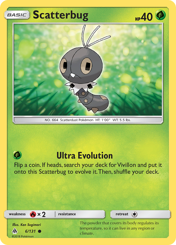 Scatterbug (6/131) [Sun & Moon: Forbidden Light] Pokémon