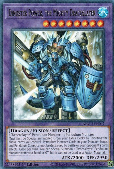 Dinoster Power, the Mighty Dracoslayer (Rare) [ANGU-EN047] Rare Yu-Gi-Oh!