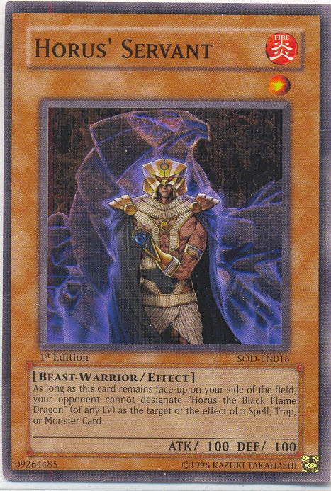 Horus' Servant [SOD-EN016] Common Yu-Gi-Oh!