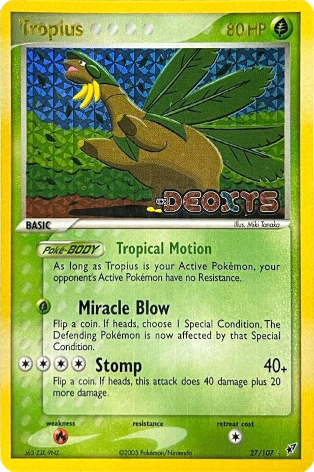 Tropius (27/107) (Stamped) [EX: Deoxys] Pokémon