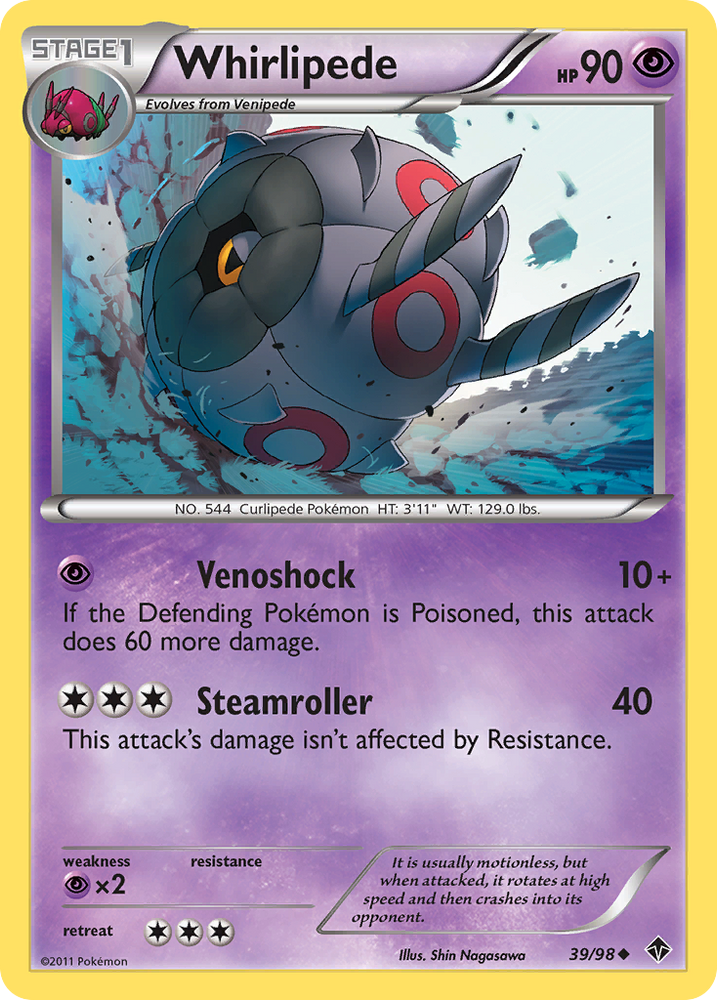 Whirlipede (39/98) [Black & White: Emerging Powers] Pokémon
