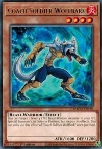 Coach Soldier Wolfbark [MAGO-EN120] Rare Yu-Gi-Oh!