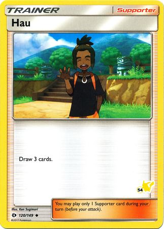 Hau (120/149) (Pikachu Stamp #54) [Battle Academy 2020] Pokémon
