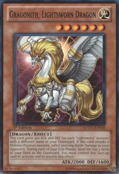 Gragonith, Lightsworn Dragon [SDDC-EN010] Common Yu-Gi-Oh!