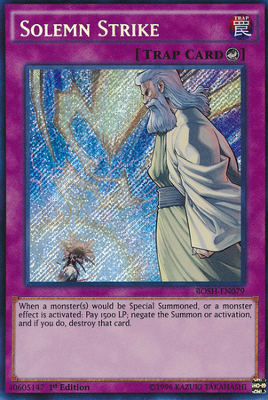 Solemn Strike [BOSH-EN079] Secret Rare Yu-Gi-Oh!