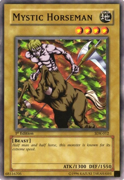 Mystic Horseman [SDK-012] Common Yu-Gi-Oh!