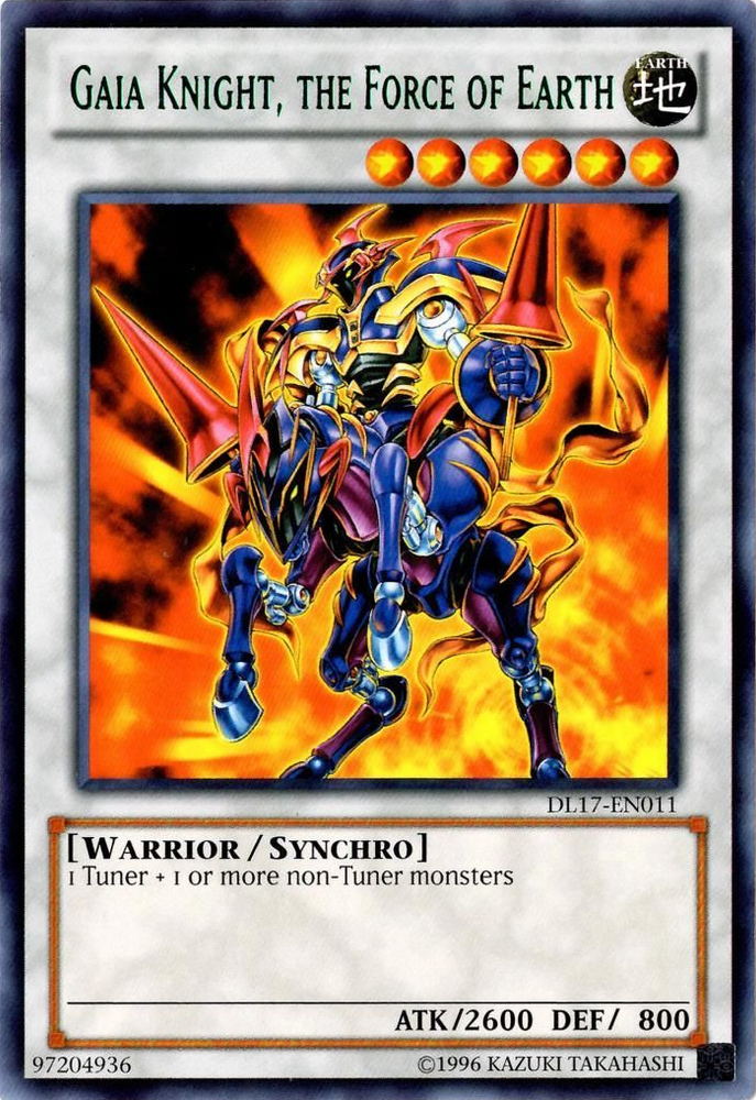 Gaia Knight, the Force of Earth (Green) [DL17-EN011] Rare Yu-Gi-Oh!