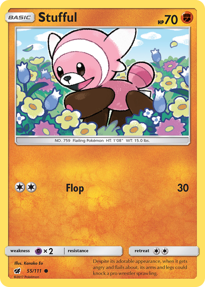 Stufful (55/111) [Sun & Moon: Crimson Invasion] Pokémon