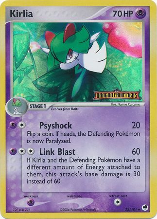 Kirlia (32/101) (Stamped) [EX: Dragon Frontiers] Pokémon