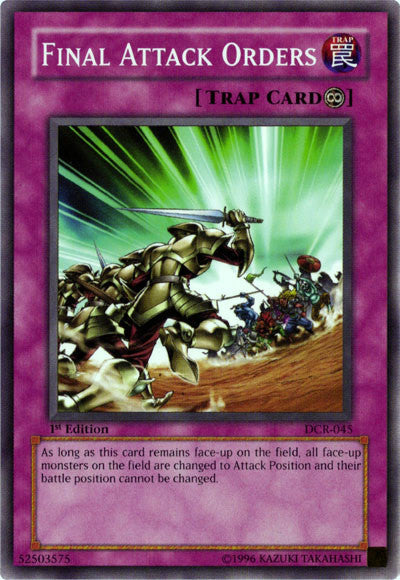 Final Attack Orders [DCR-045] Common Yu-Gi-Oh!