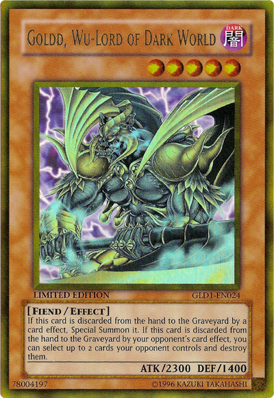 Goldd, Wu–Lord of Dark World [GLD1-EN024] Gold Rare Yu-Gi-Oh!
