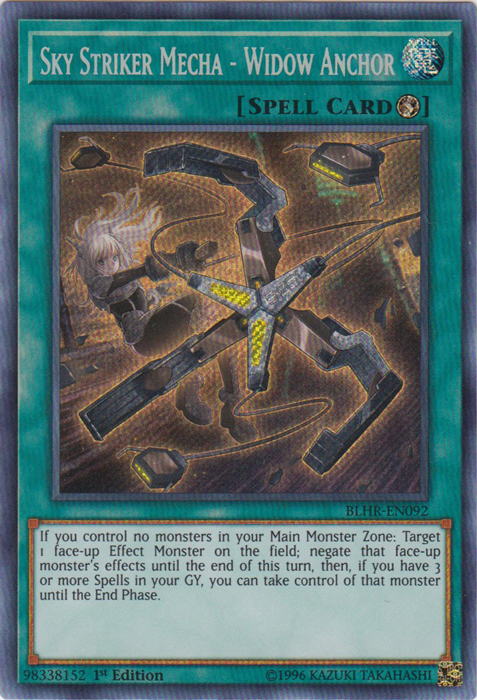 Sky Striker Mecha - Widow Anchor [BLHR-EN092] Secret Rare Yu-Gi-Oh!