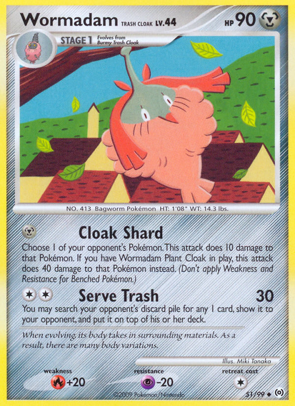 Wormadam Trash Cloak (51/99) [Platinum: Arceus] Pokémon