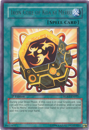 Iron Core of Koa'ki Meiru [RGBT-EN055] Rare Yu-Gi-Oh!