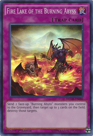 Fire Lake of the Burning Abyss [NECH-EN086] Super Rare Yu-Gi-Oh!