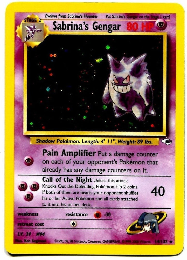 Sabrina's Gengar (14/132) [Gym Heroes Unlimited] Pokémon