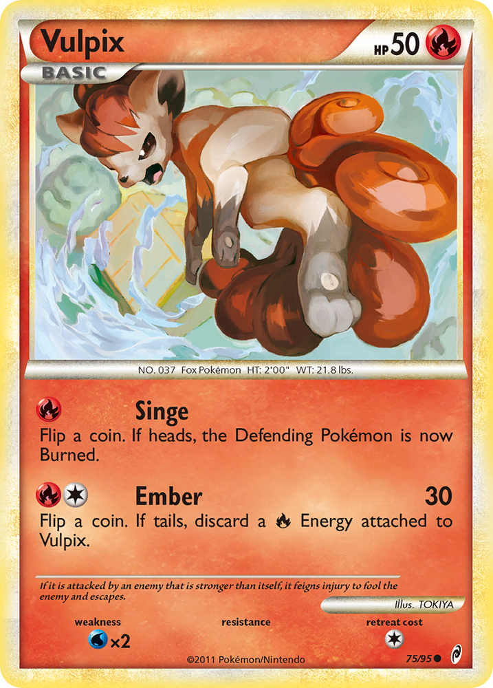 Vulpix (75/95) [HeartGold & SoulSilver: Call of Legends] Pokémon